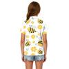 Girls' Polka Dot Print School Uniform T-Shirt for Casual and Formal Wear