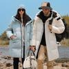 Stylish Mid-length Winter Down Jacket: Warm, Slimming Coat for Couples