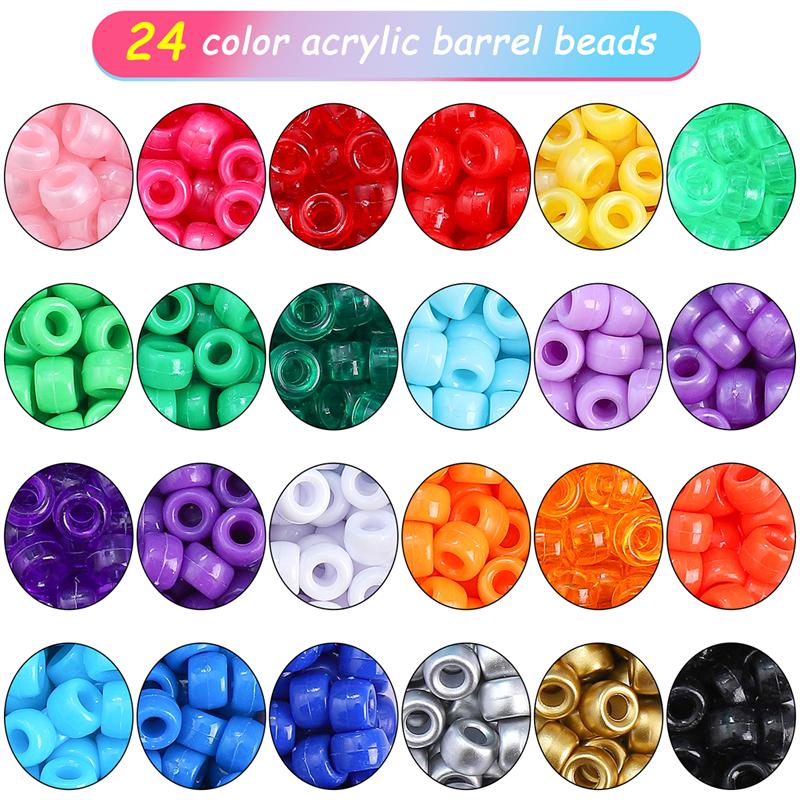 1box/bag 9x6mm Bucket Beads Set Box DIY Bracelet Necklace Earrings Jewelry Accessories