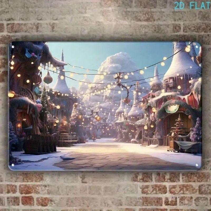 

Retro Metal Wall Art Decor for Living Room 20x30 cm