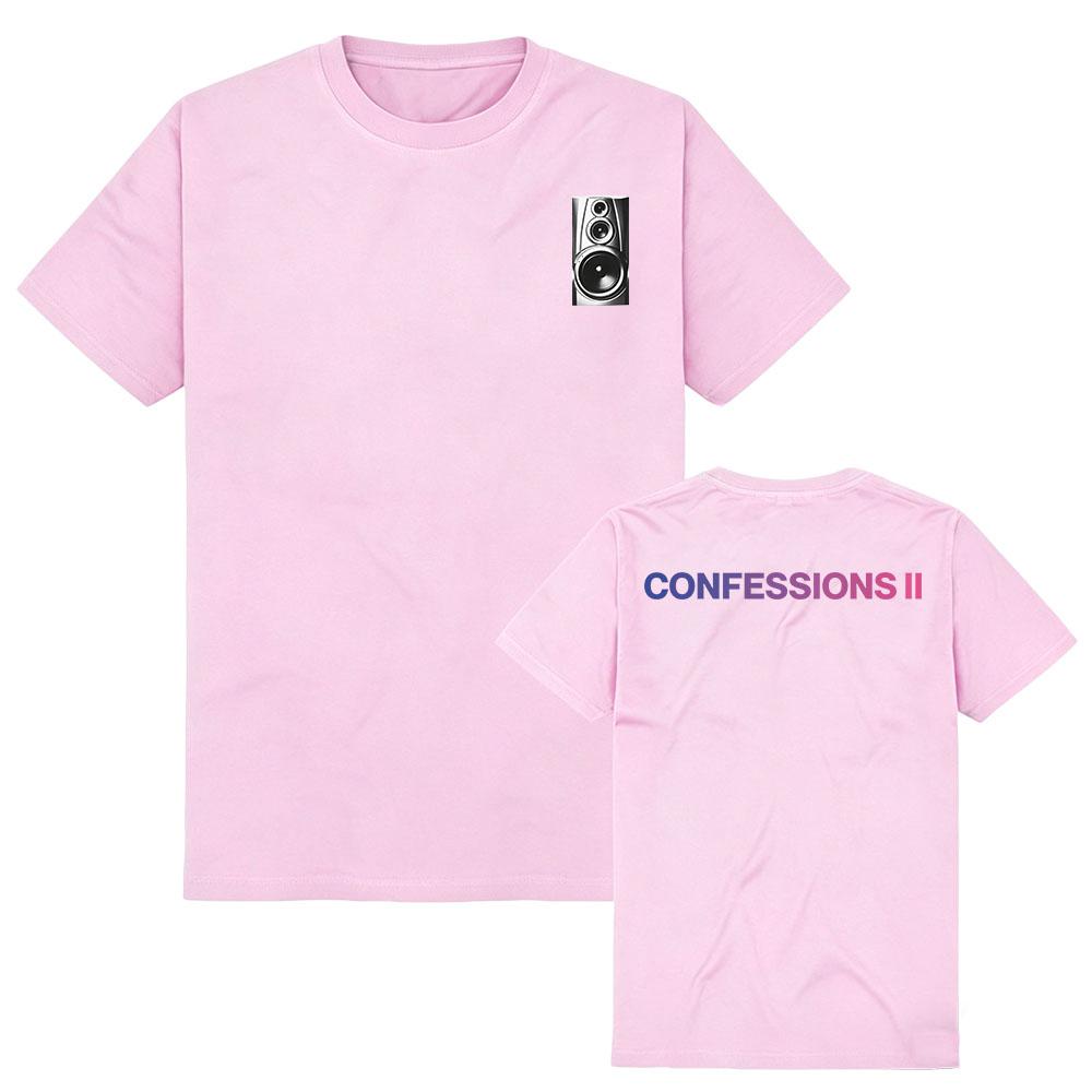 Graphic Tops CONFESSIONS II Tees Short Sleeve Summer Cotton Tshirts Printing T-shirt Fashion Female Tops