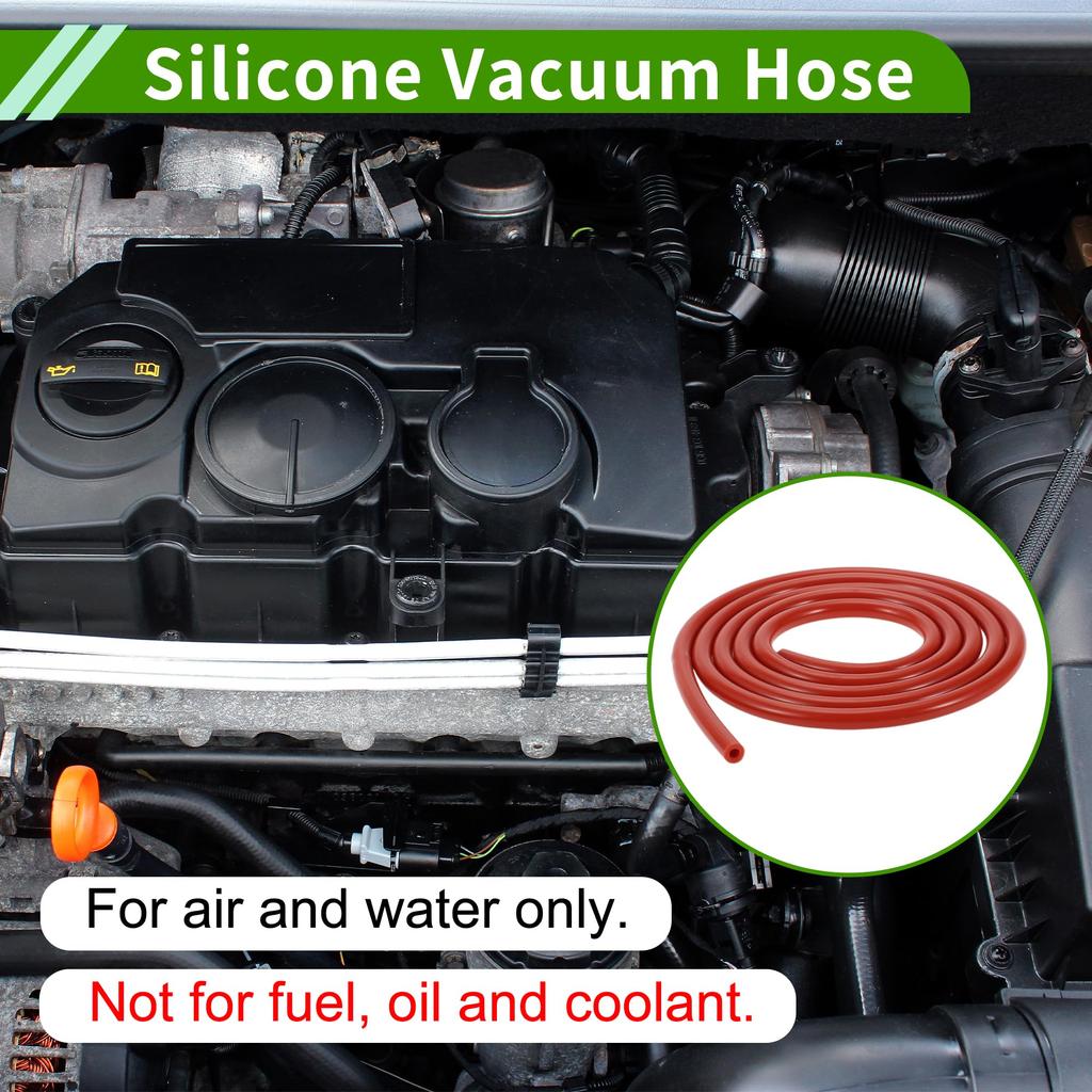 HOPESPANNER 6 Fuß 3/16" 4 mm Innendurchmesser 2 mm Dicke Ne-ss Silikon-Vakuumschlauch