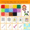 1PACK 1500 Magic Bead String Decoration Set, Water Mist Effect Beads Handmade Kit, Create a Variety of Patterns and Models