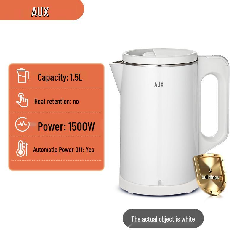 AUX Tragbarer Wasserkocher: Kompakter, vollautomatischer, temperaturkontrollierter Isolierkessel für den Gebrauch im Wohnheim