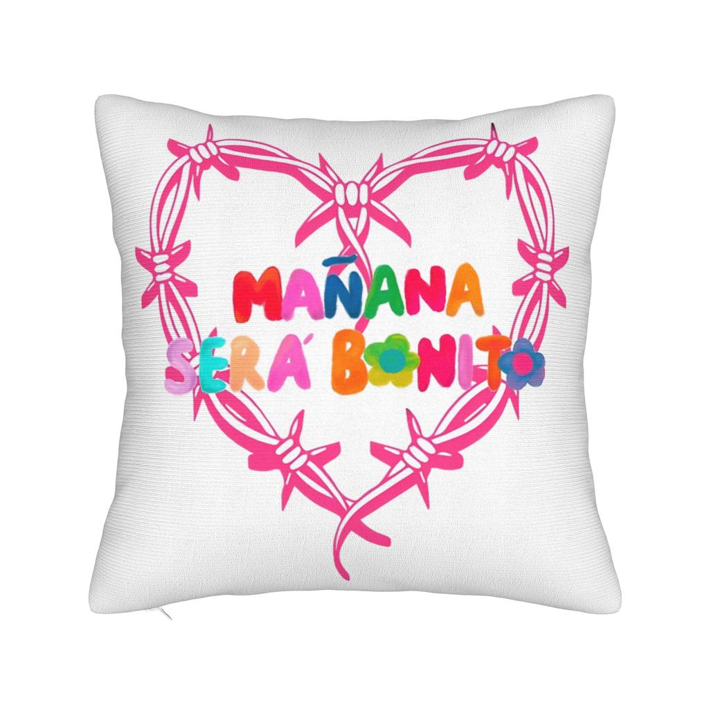 Manana Sera Bonito Sirenit Karol G Pillowcase Soft Fabric Cushion Cover Decorative Throw Pillow Case Cover Sofa 45X45