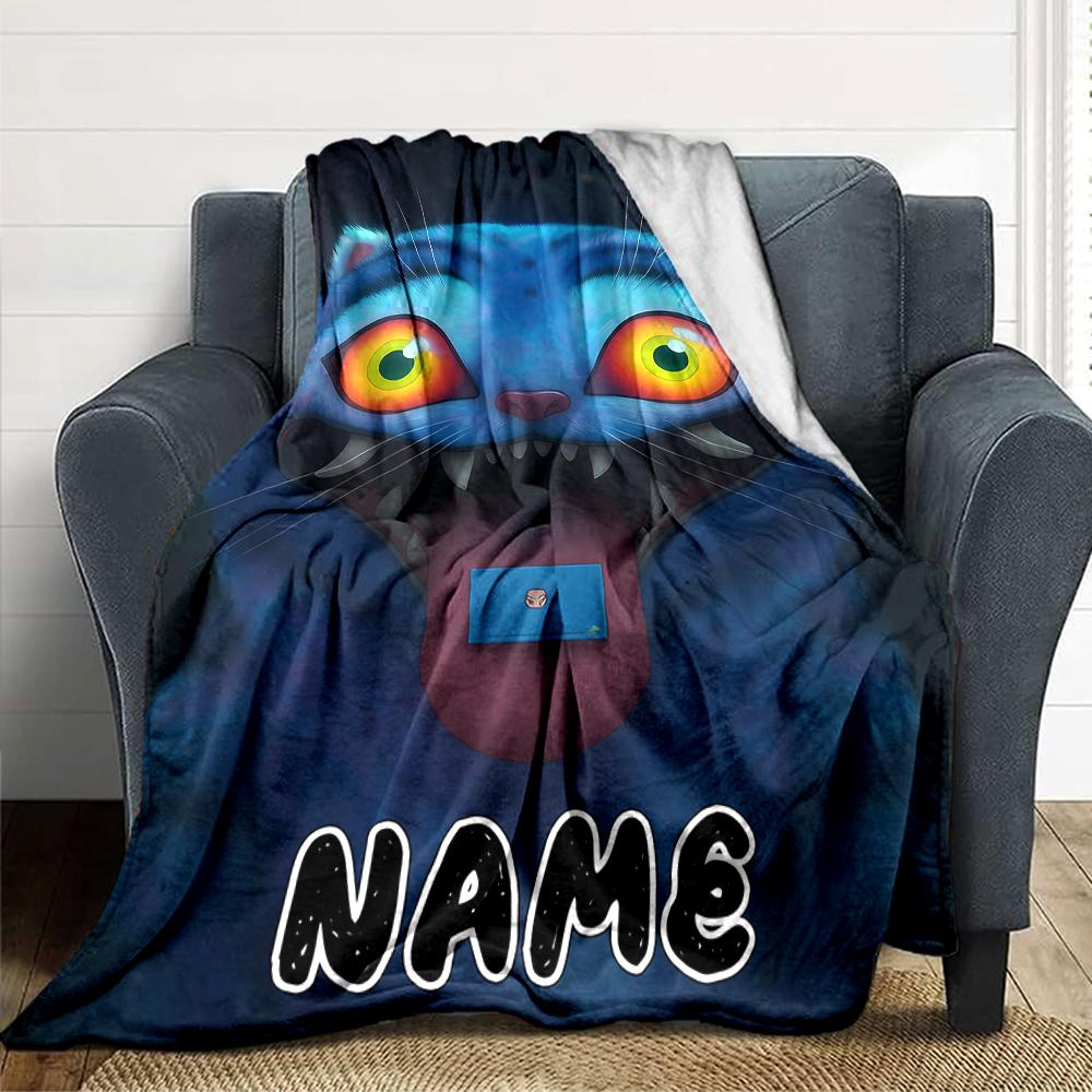 Custom Name Name Fantasy Trio Party Blanket For Couch Bed Plush Cozy Fuzzy Blanket Super Soft Warm Blankets For Fall And Winter 0916207