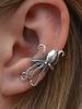 1PC Women's Fashion Ocean Clip Earrings Creative Personality Octopus Design Party Music Festival Daily Jewelry