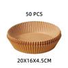 50/100Pcs Disposable Air Fryer Paper Non-Stick Airfryer Baking Papers Round Air-Fryer Paper Liners Paper Kitchen Accessories