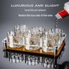 Premium Gold-Rimmed Crystal Baijiu Glass Set