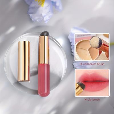 Pennello per trucco professionale Pennello per labbra in silicone per un'applicazione perfetta del rossetto, lucidalabbra portatile e pennello per sfumare il correttore