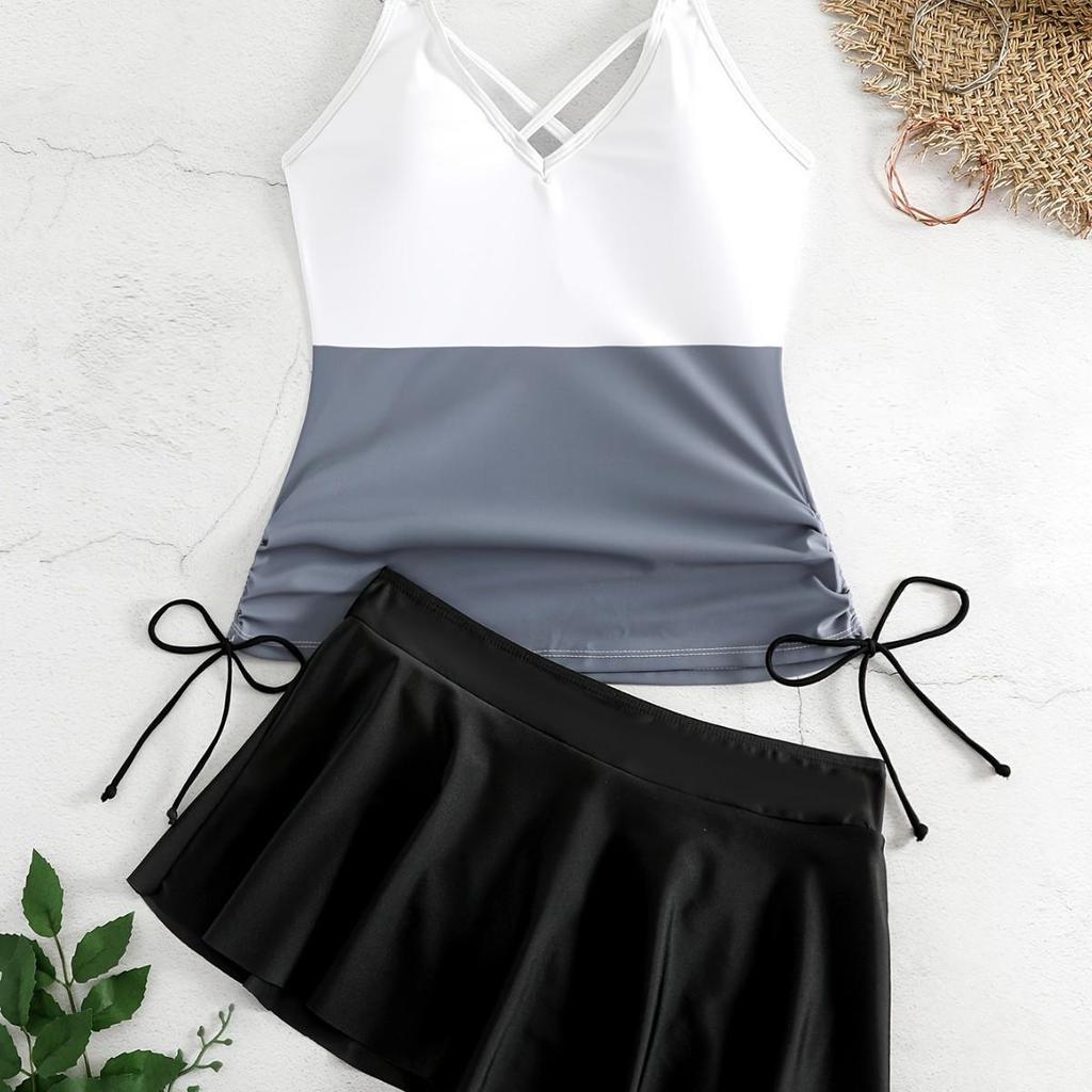 Women's 2025 Split Skirt Swimsuit - Sexy, Hot European & American Fashion for Summer