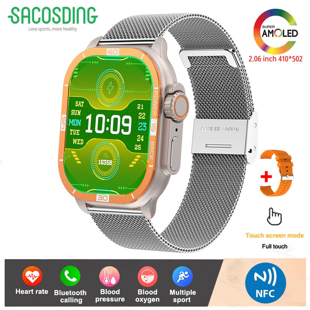 Bluetooth Call Smart Watch For Women Men Amloed Watches Men Sports Fitness Tracker Heart Rate Smartwatch For Android IOS