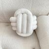 Kissen Manuell Geflochtener Knoten Runde Ballform Sherpa Elastisch Schlafgefährte Sofa Couch Dekoration Wurfkissen Fotografie Kissen