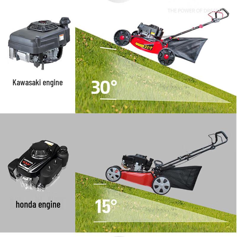 KAZZ KZ217KS 21-inch Self-Propelled Gasoline Lawn Mower CN plug (adapter included)
