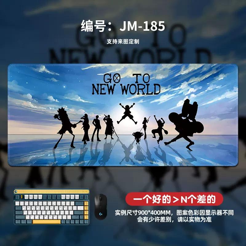 High Definition Pattern ONE PIECE Mouse Pad Oversized Animation Luffy Boys Gaming Table Mat Computer Pad Office Waterproof Non-slip Leather Mouse Pad