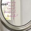Removable Glass Decor for Home Inspirational Quote Decals Mirror, Motivational Saying Affirmation Stickers, Waterproof Transparent PVC Mirror