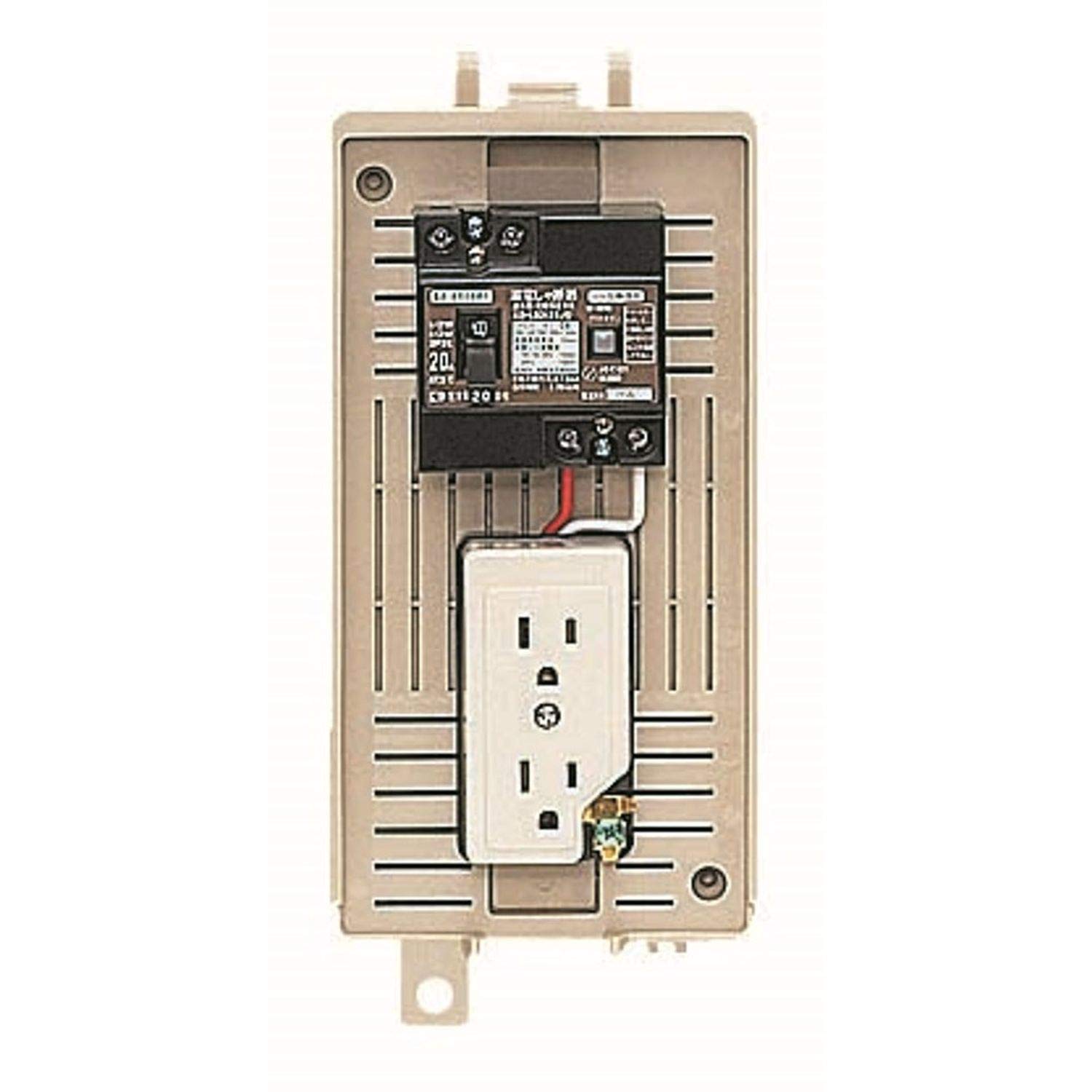 

Mirai Industry Outdoor Power Temporary Box with Built-in Ground Fault Circuit Breaker, Branch Breaker, and Outlet, ELB Assembly, 1L-1CK