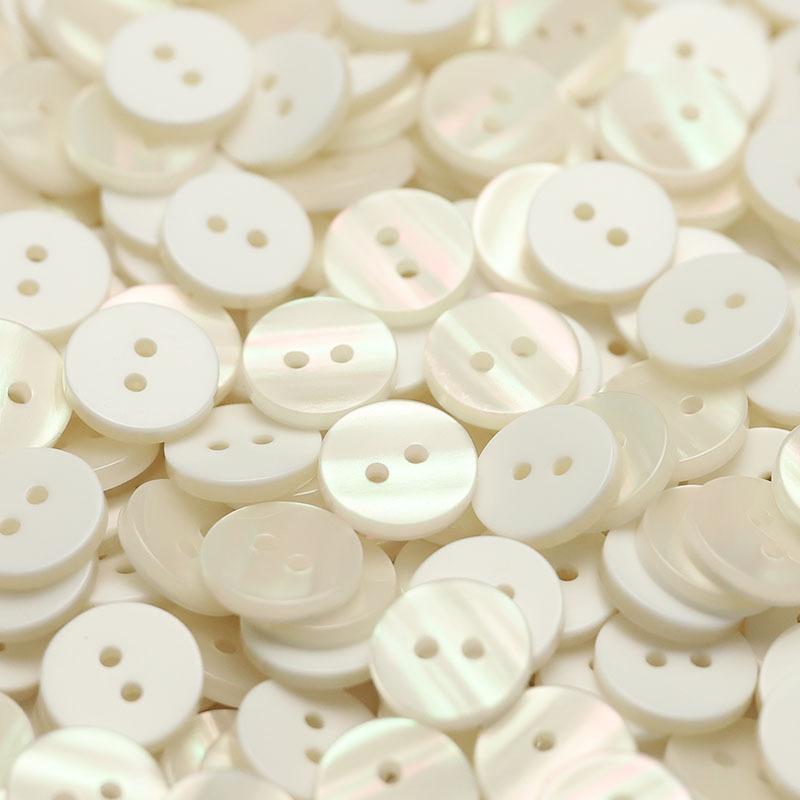 

5 шт. Пуговицы-ракушки для глаз Деликатные натуральные пуговицы для кардигана Мужские и женские пуговицы для костюма, рубашки, манжет куртки, пряжки для одежды 2 #[12.5mm two-eye plane white shell]