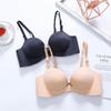 Flarixa Striped Comfortable Underwear Women's Seamless Push Up Bra Without Bones Sexy Low Cut Lingerie Female Strapless Bras Top
