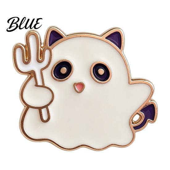 Durable Halloween Jewelry Spooky Enamel Brooch Pin Pumpkin Ghost Skull