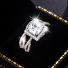 925 Silver High Quality Jewelry Attending Wedding Events Party Diamond Ring For Women Luxury Fashion Zircon Ring