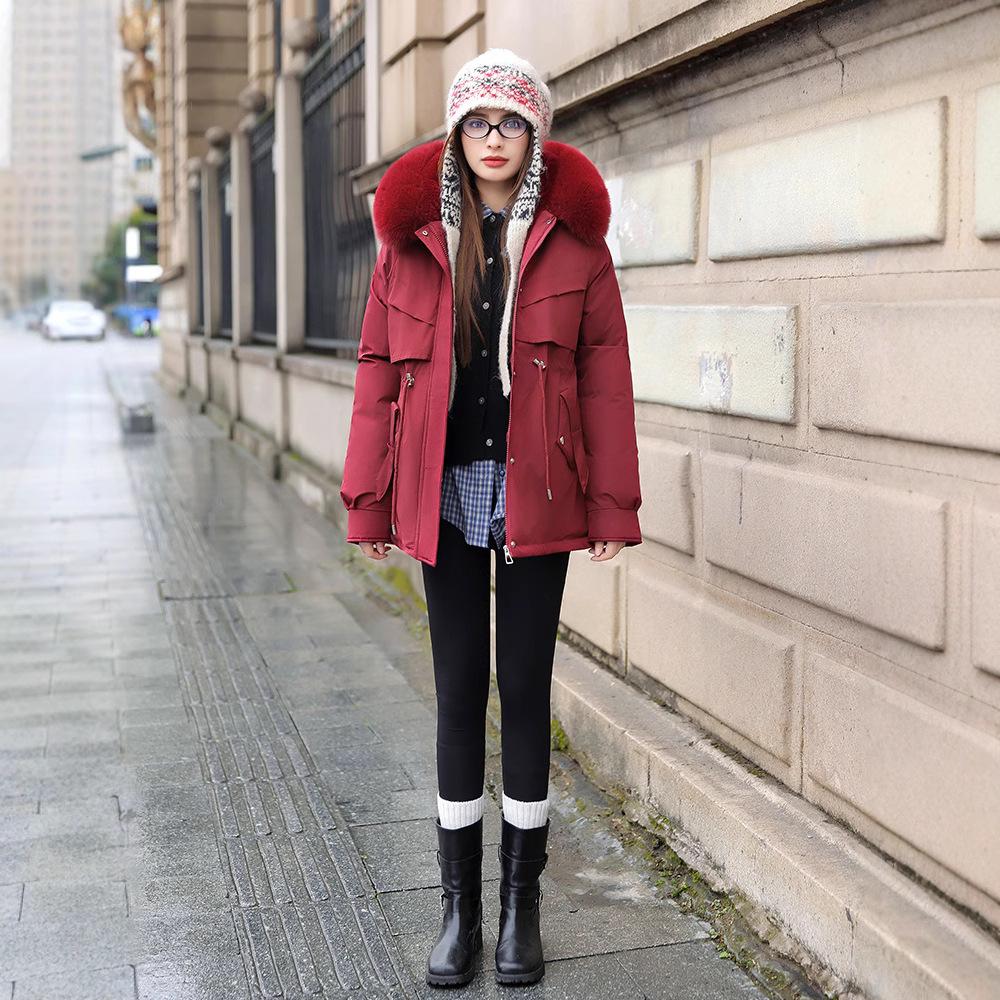 Jacket Pie Overcomes Women's Winter New Removable Fur Collar Liner Small Young Casual Jacket Women