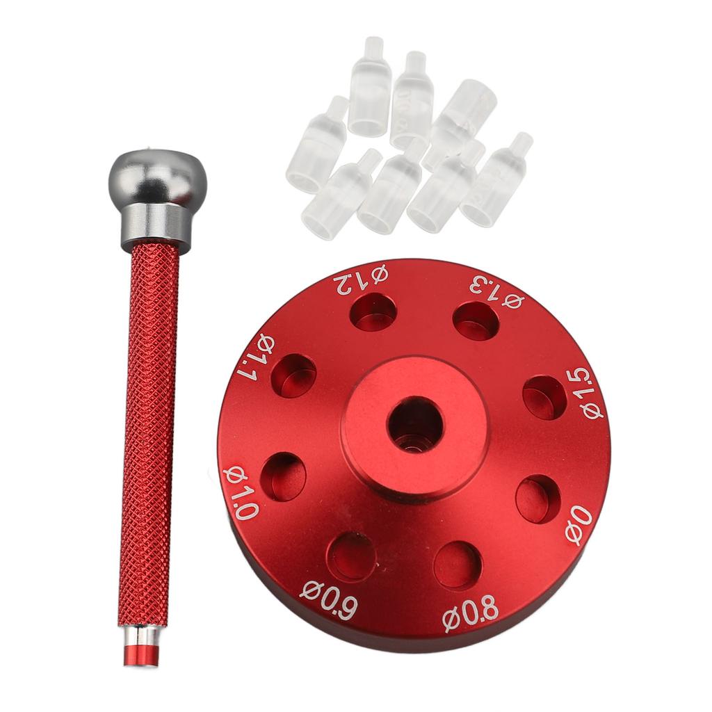 Uhrzeiger Einsetzwerkzeug Setzpresse Legierter Stahl Uhrzeiger Einsetzer mit 8 Stück Setzköpfen für Uhrmacher