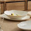Elliptical Fish Plate Ceramic Dining Plates Sushi Plate Dessert Bowl Dim Sum Dish Western Style Steak Plates Fruit Bowl Tray