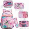 3PCS Creative Fashion Schoolbag Cute School Backpack Kids Waterproof Cartoon Pattern Unicorn Dinosaur School Bags For Girl Boy