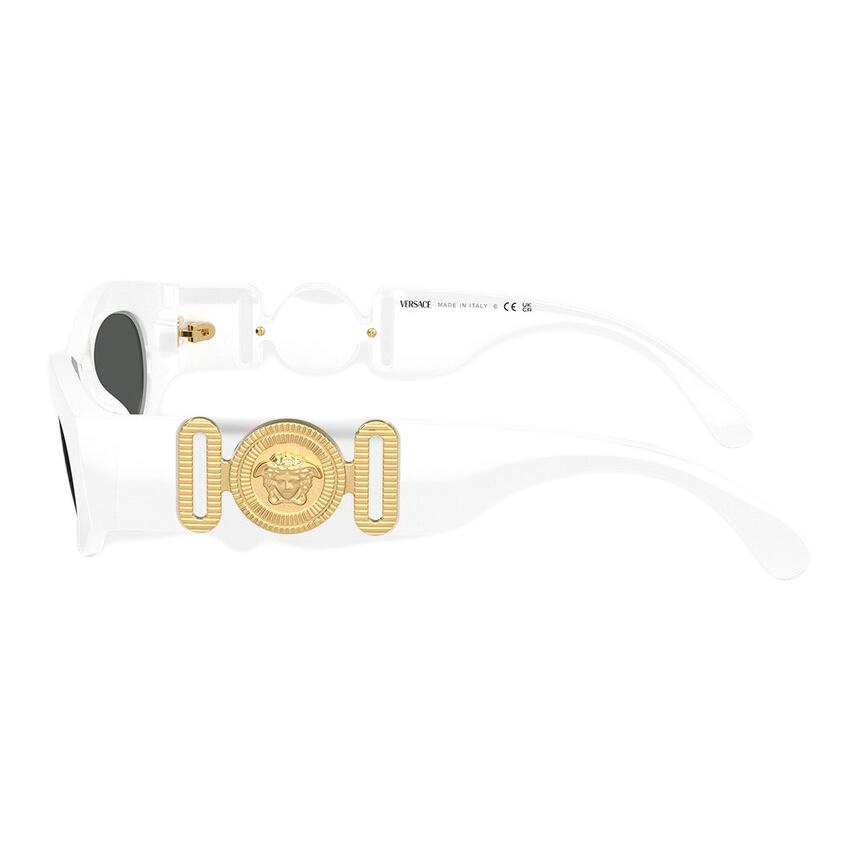 Versace Oval Sunglasses With Logo Unisex Sunglasses White O4480U-O3148751