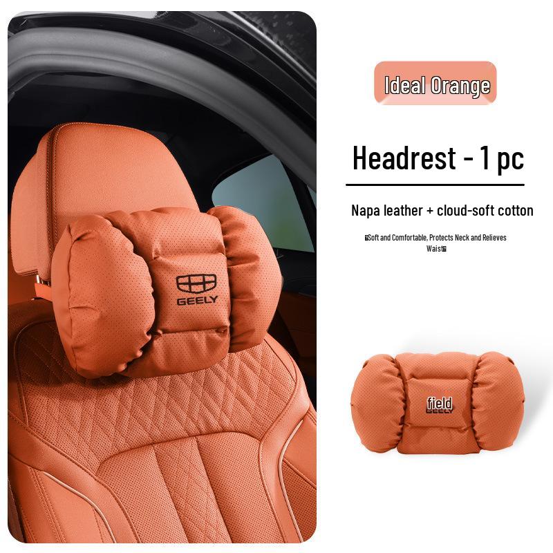 

Geely Xingyue L Car Headrest & Lumbar Support Pillow - Orange