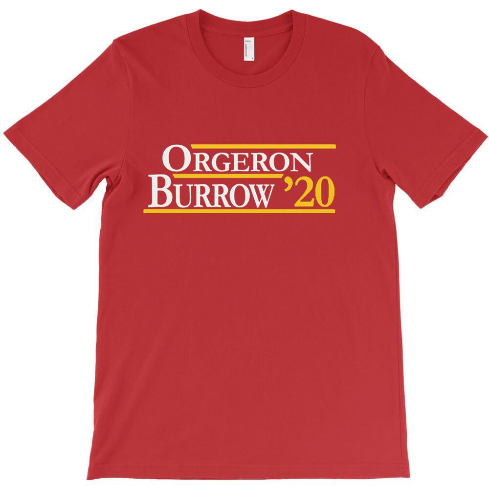 Orgeron und Burrow für Dunkles T-Shirt Günstig Mann Kurzarm Rundhalsausschnitt