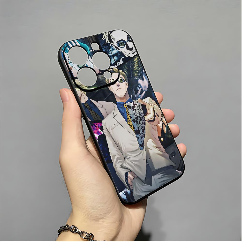 Kento T-Nanami J-Jujutsu K-Kaisen Phone Case For IPhone 16,15,14,13,12,11,XS,XR,X,8,7,Pro,Max,Plus,mini Silicone Black Cover