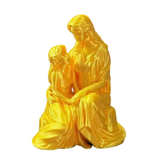 3D Printed Mother and Daughter Figurine, Mom And Daughter Hugging Statue, Loving Sculpture Heartfelt Home Decor Gift for Mother's Day Christmas or