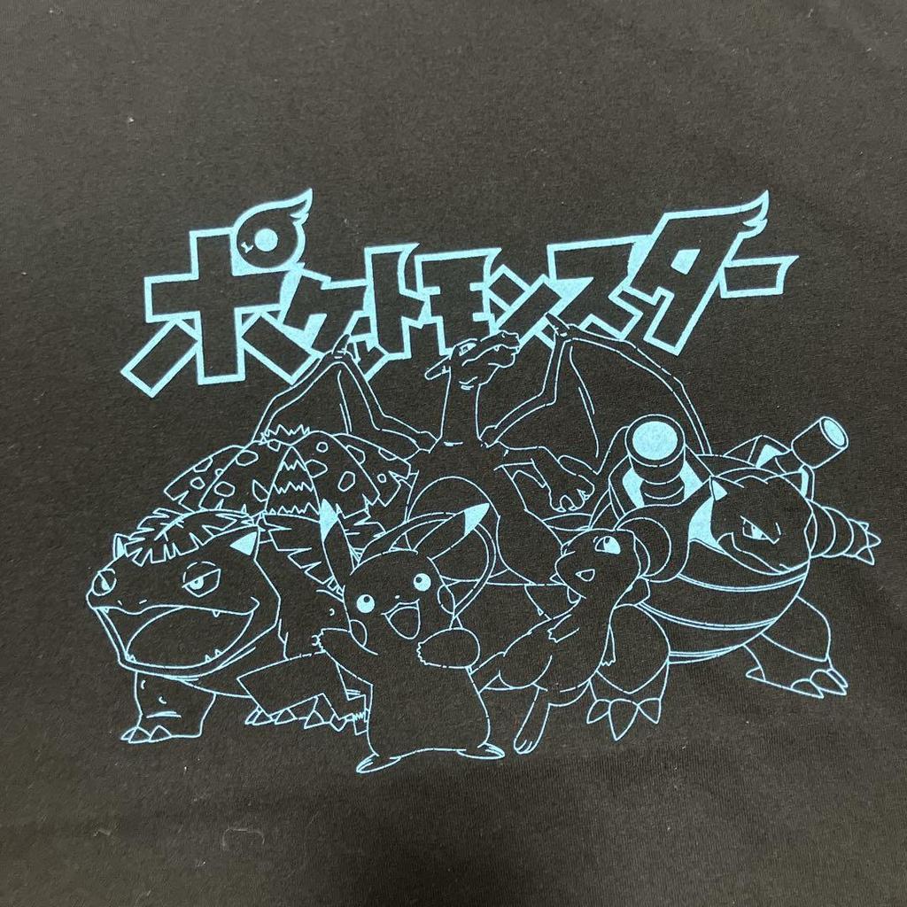 [USED] Vintage Pokémon Center Exclusive Pikachu Print T-Shirt, Size XL, Black