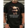 Black T Shirt for Men Featuring An Angry Rabbit Design And German Wording Perfect Everyday Use