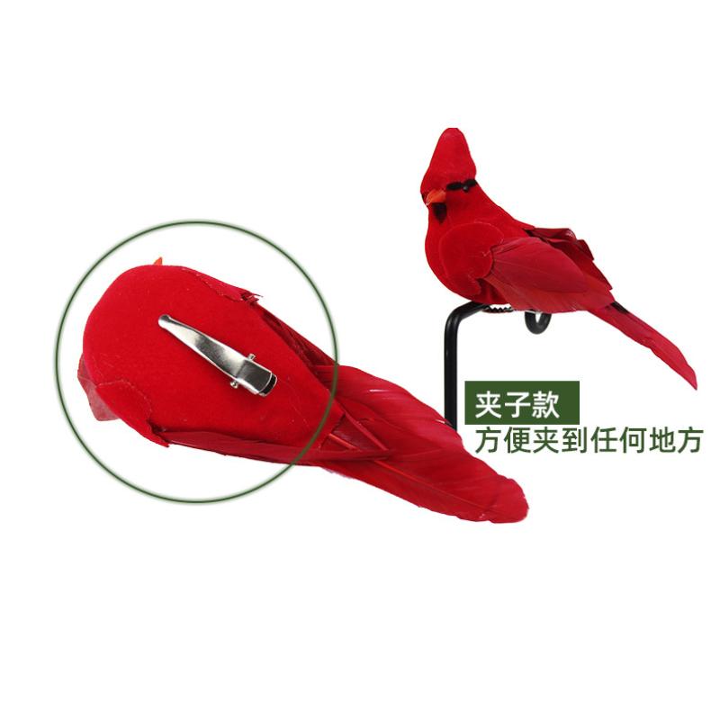 1 Pcs Artificial Bird Garden Green Plant Home Decoration Clip Prop Manufacturer Direct Feather Flapper Handicraft Bird