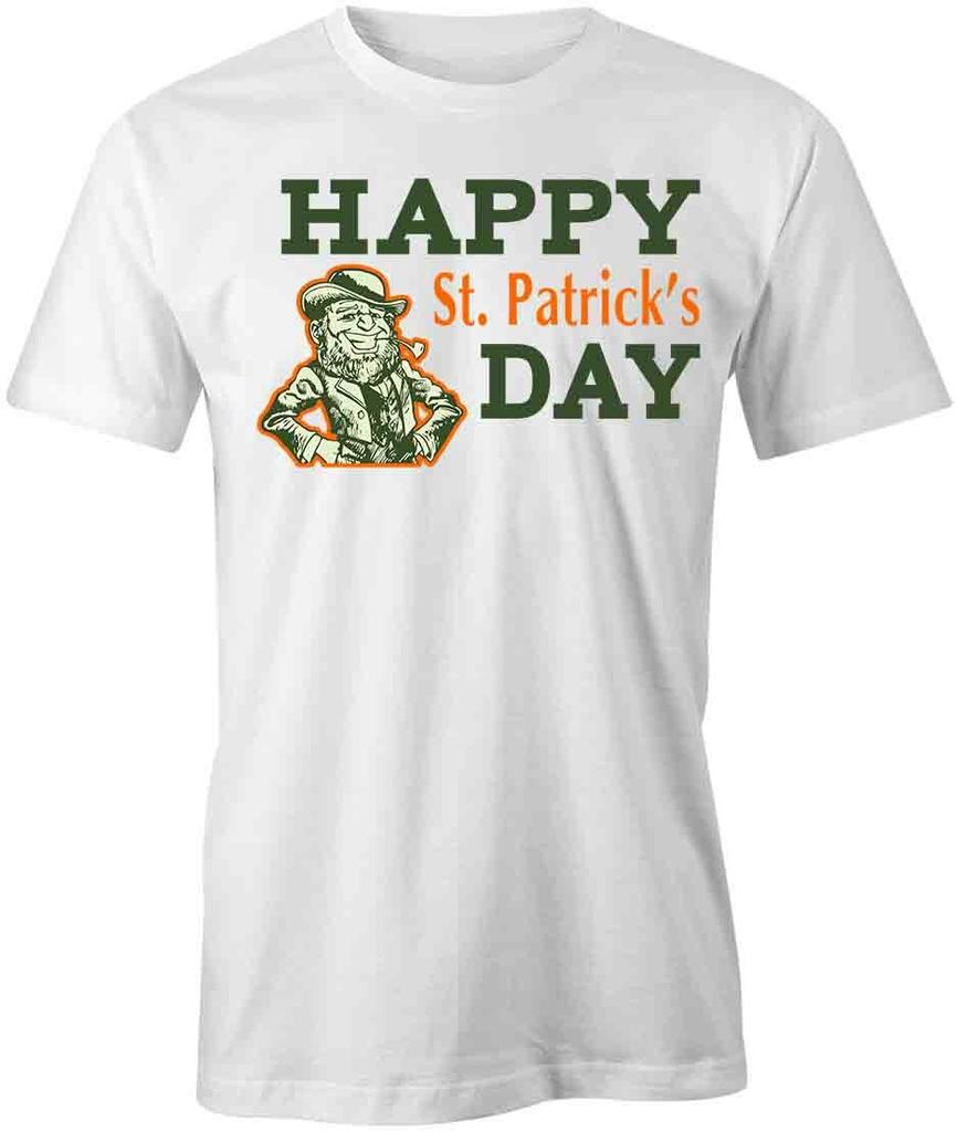 HAPPT ST. PATRICK'S DAY TShirt Tee Short-Sleeved Cotton CLOTHING S1WCA494