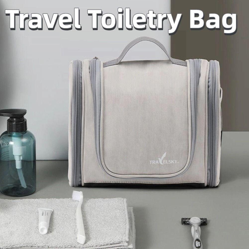 With Hook Women's Makeup Bag Dustproof Hanging Travel Toiletry Bag  Travel Supplies