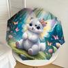 1PC Butterfly Forest Automatic Open/Close Umbrella with Windproof, 8-Rib Sturdy Canopy, Durable Ribs, Fashionable Design, Outdoor Accessory, Fun Prin,