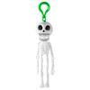 Latest Popular White Spooky Pull String Skull Head Keyring Pull String Skull Key Rings Horror Skeleton Charm Bags Accessories