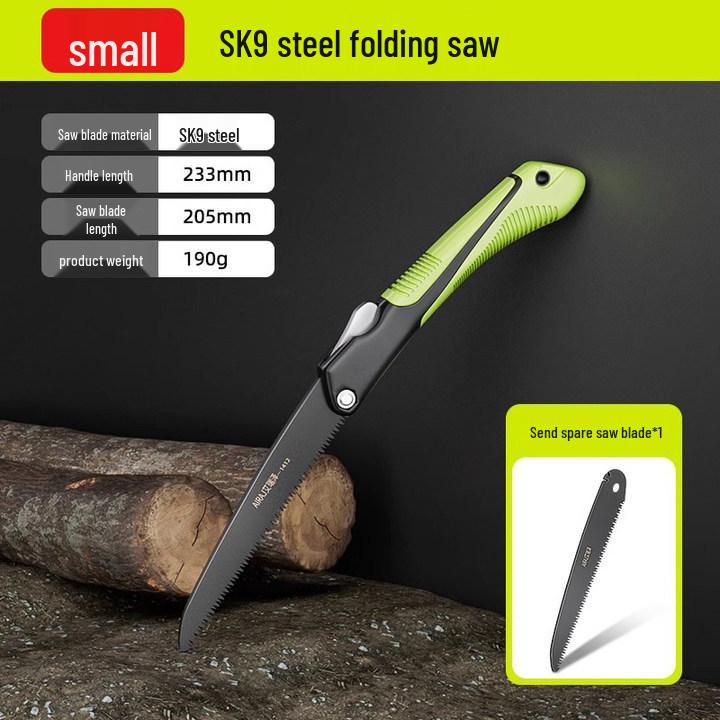 Compact Folding Hand Saw for Woodworking and Tree Cutting