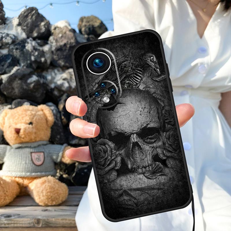 

Чехол-череп с вороном для Honor Magic 8 Pro 5 6 7 Lite X9a X9b X9c X9d X8b X8c 50 70 90 200 400 Win RT Honor 70