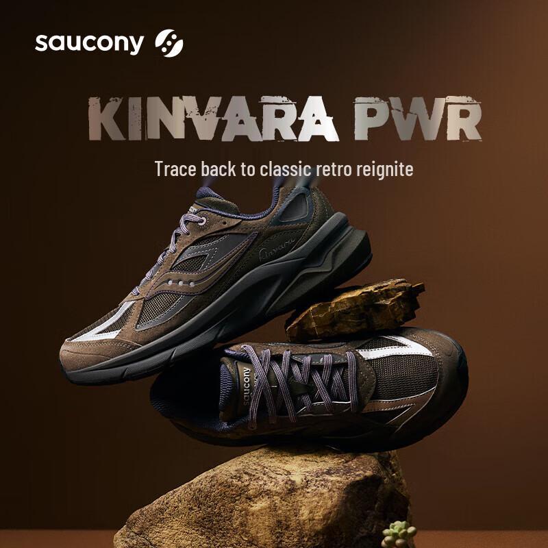 Saucony KINVARA PWR Unisex Retro Casual Cushioned Running Shoes