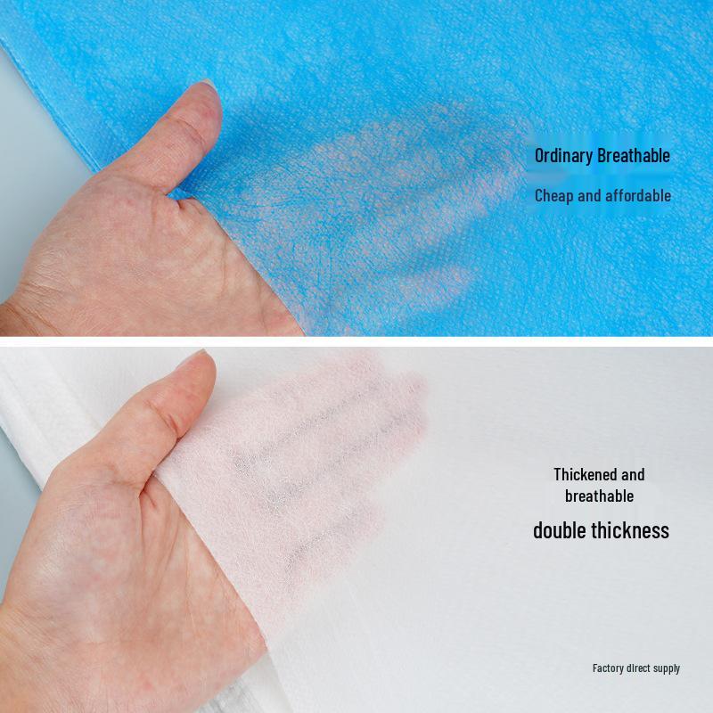 100 Thickened Waterproof Disposable Bed Sheets for Salons & Hospitals - Breathable, with Opening, Ideal for Foot Baths & Isolation