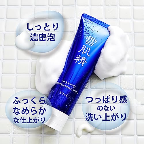 Sekkisei White Cream Wash 130g Facial Cleansing Foam Dullness Pores Dead Skin Foam Moist Japanese and Chinese Herbal Coix Fermented Extract