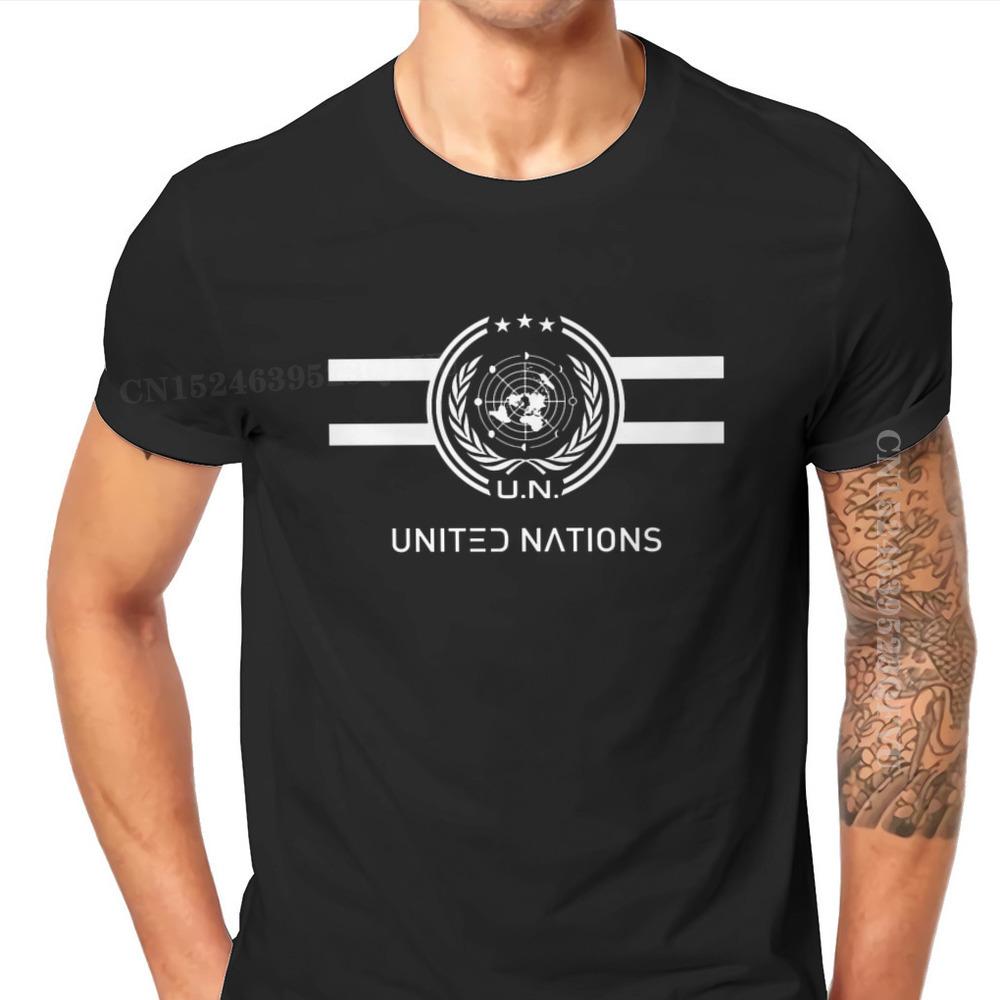 United Nations Logo Hipster TShirts The Expanse Joe Miller James Holden Canterbury TV Male Harajuku Pure Cotton Tops T Shirt