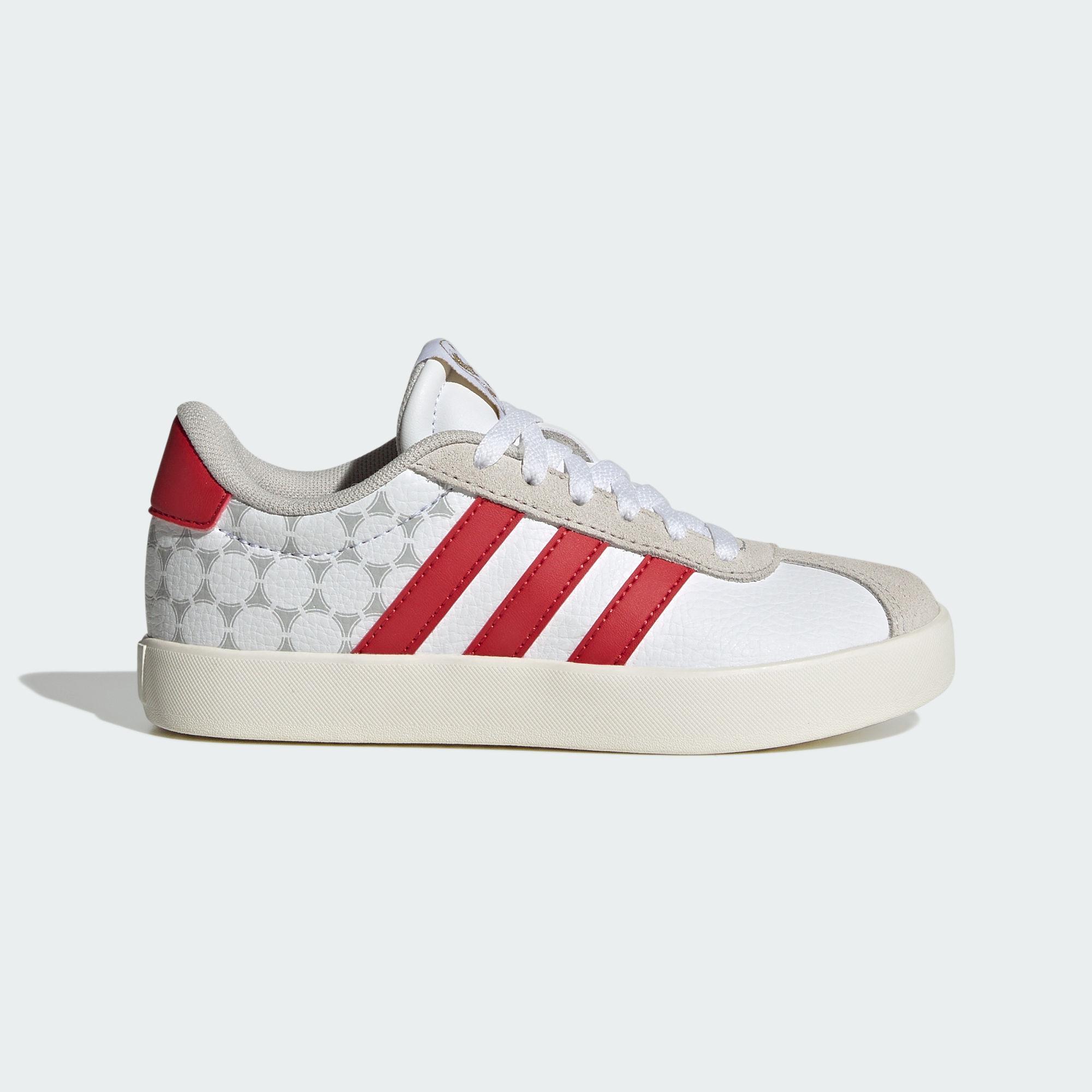 Adidas VL COURT 3.0 Low top Kids  Skateboarding Shoes White Red Kids  35.5