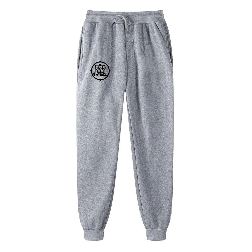 Anime Sweatpants Outdoor Exercise Jogging Fitness Pants Men and Women Sweatpants Spring and Autumn Drawstring Trousers S