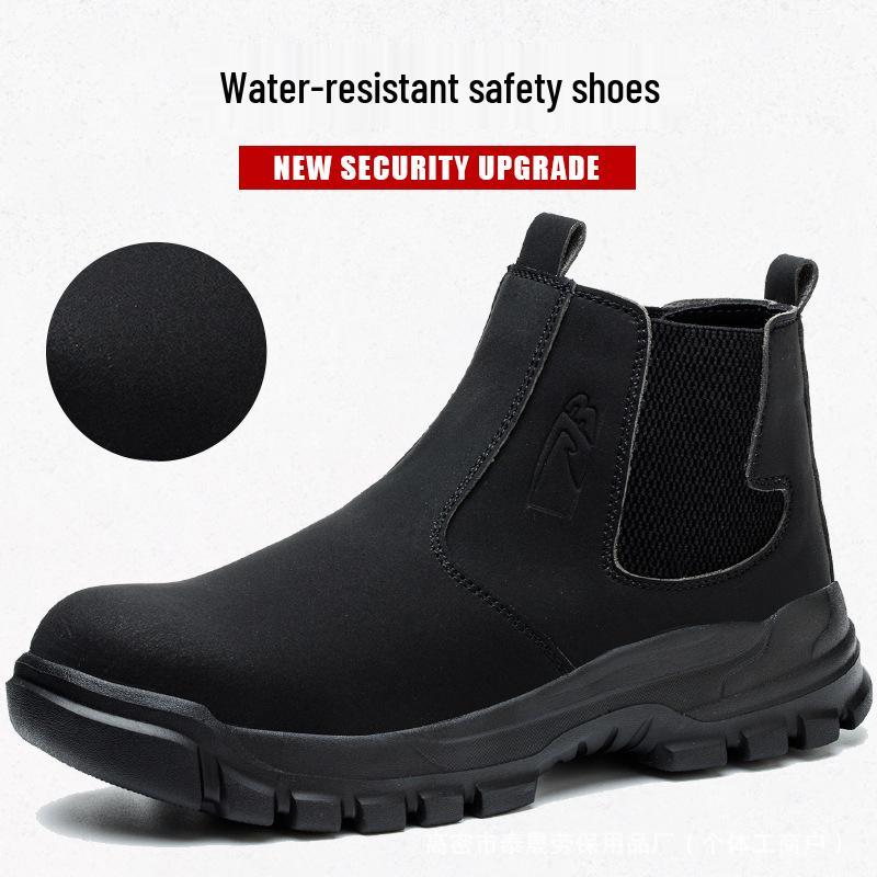 Steel Toe Men s Work Boots: Anti-Smash, Anti-Puncture, Lightweight, Comfortable, Safety High-Top